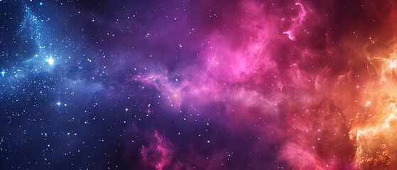 colorful nebula galaxy with twinkling stars and brilliant supernova explosion in the majestic cosmos