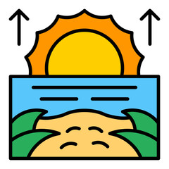 Wall Mural - Sunrise Icon