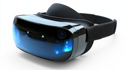 Poster - Virtual reality headset with adjustable straps and lenses for immersive gaming and entertainment experiences