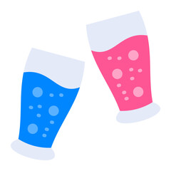 Poster - Juice glasses Icon