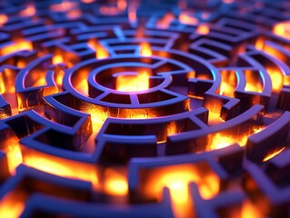 Sticker - Illuminated Maze