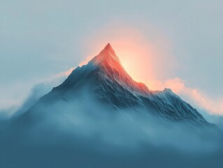 Sticker - Mountain Sunrise