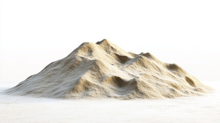 pile of sand isolated on white background