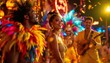 © Firman Dasmir - Volumetric lighting enhances a lively Brazilian carnival celebration with dancers