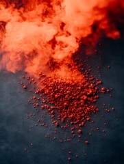 Aufkleber - Dramatic Abstract Explosion Capturing Energetic Powder Burst and Smoke in High-Impact Visuals for Industrial Advertising and Dynamic Marketing Campaigns