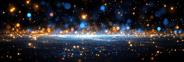 Poster - Shimmering stars and glowing orbs create a magical, vibrant backdrop for a nighttime setting
