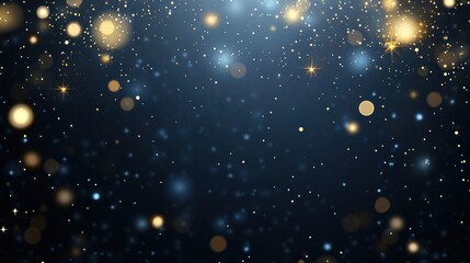 Poster - Glittering lights and bokeh effects illuminate the dark background, enhancing the festive ambience