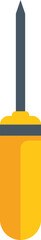 Poster - minimalist flat vector illustration of a screwdriver isolated on a white background