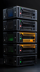 Poster - Stacked Servers Studio Darkroom Technology