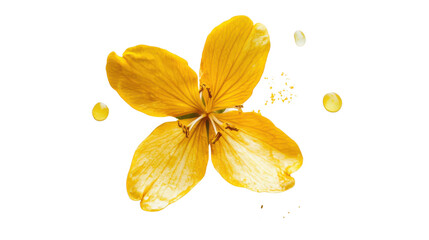 colorful flower on transparent background