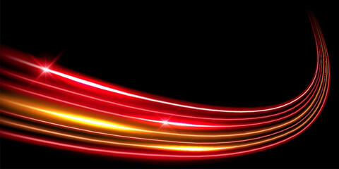 Wall Mural - beautiful light speed line background on black background abstract design vector illustration