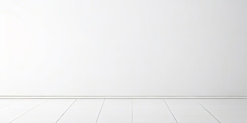 Poster - A white room with a white wall and white floor