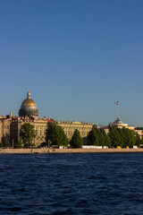 Wall Mural - View of St Isaac's Cathedral from the river. St Petersburg