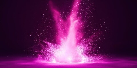 Poster - Pink explosion with lots of pink and purple sparks