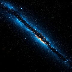 Wall Mural - stunning spiral galaxy in deep space with bright star formation