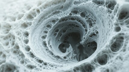 Poster - Abstract Microscopic Cellular Structure with Depth and Detail.