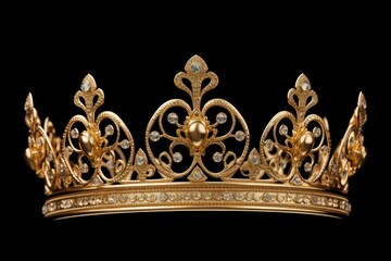 Wall Mural - crown jewelry tiara gold.