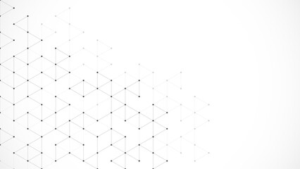 Fototapete - Creative idea of modern design with abstract geometric background. Minimalistic vector texture with linear pattern
