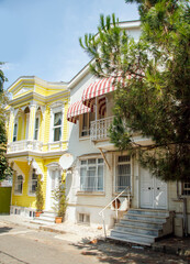 Wall Mural - street in the old town of  prince's island adalar in istanbul