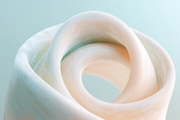 Poster - A vibrant spiral of luminous light in soothing green and blue hues conveys a sense of focus and mindfulness, set against a neutral gradient background with ample space for text