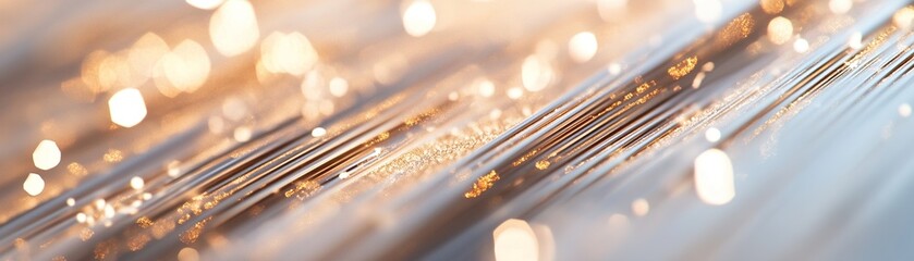 Poster - A radiant golden starburst pattern emits light with sparkling edges, suspended against a soft black-to-gold gradient backdrop, creating a captivating visual effect suitable for design purposes