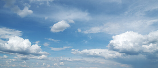 Wall Mural - blue sky with white clouds.