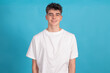 © carballo - young man isolated on color background