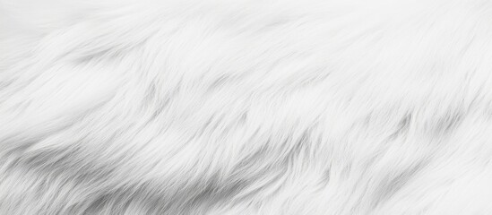 Canvas Print - White fluffy fur texture perfect for backgrounds showcasing soft wispy strands with subtle depth ideal for artistic designs and soft surface applications.