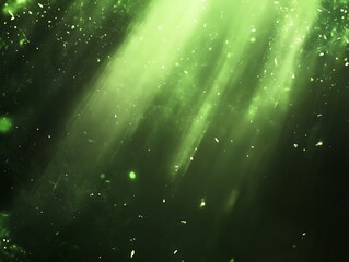 green bokeh background