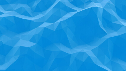 Poster - A low poly representation showcasing a blue ice texture background