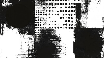 Poster - Mesmerizing Abstract Monochrome Geometric Shapes and Patterns with Contrasting Lights and Shadows