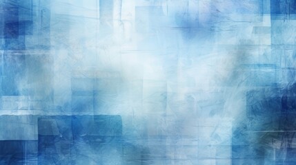 Aufkleber - abstract blue background with glitch texture and soft gradients ideal for digital design and artisti