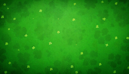 Aufkleber - Vibrant Green Patterned Fabric with Clover-Like Motifs