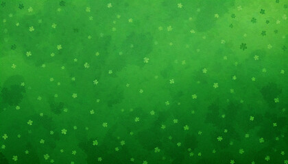 Aufkleber - Vibrant Green Patterned Fabric with Clover-Like Motifs
