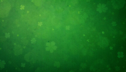 Aufkleber - Vibrant Green Patterned Fabric with Clover-Like Motifs
