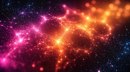 Wall Mural - cosmic nebula, stellar energy, deep space, background design, digital art