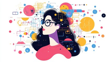 Poster - data analytics abstract concept vector illustration set. data driven business model, information ini