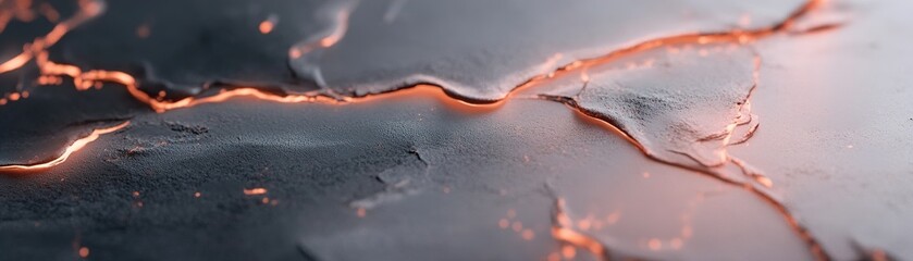 Poster - Fiery orange and red veins swirl dynamically across a dark gradient backdrop, radiating energy and warmth, with space for additional text. This abstract design captures attention
