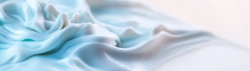 Poster - Glistening flowing water veins shimmer in shades of blue and turquoise against a soft gradient background. The clean, fluid design offers ample space for creative text placement