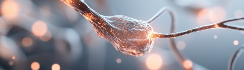 Poster - Illuminated veins branch out from a central source, radiating soft orange and red light. The background offers ample space for branding or text, enhancing visual impact