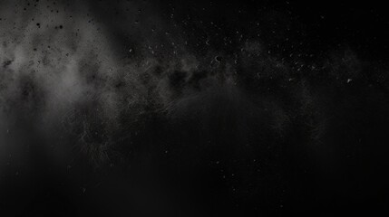 Aufkleber - abstract black background with dust and texture creating a mysterious atmosphere for artistic or cre