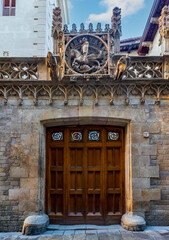 Wall Mural - The Barri Gotic District view in Barcelona, Spain