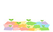 © ayano - パズルピースと葉っぱのイメージ　イラスト