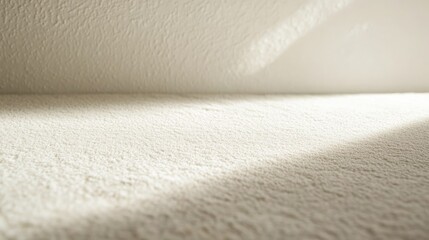 Aufkleber - White textured floor surface illuminated by soft lighting with ample copy space for creative text or design elements.