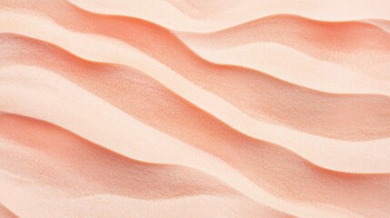 Leinwandbilder - Soft Peach Sand Texture with Gentle Waves for Abstract Background Design and Blank Space for Creative Text Overlay