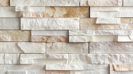 Poster - Light textured brick wall with varying shades perfect for minimalist backgrounds and providing ample space for overlay text.