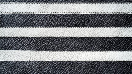 Poster - Gray leather texture with horizontal stripes close-up macro shot ideal for background or design, featuring empty space for text insertion