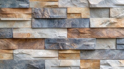 Poster - Textured Brick Wall Design for Modern Interior Decor Featuring Warm Tones and Space for Custom Text or Branding