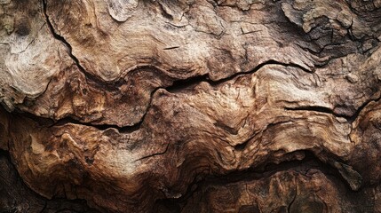 Poster - Detailed texture of an ancient tropical plant trunk showcasing natural patterns and colors ideal for backgrounds and design projects