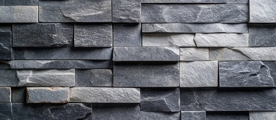 Poster - Black Grey White Stone Texture for Modern Interior Design in Bathrooms Living Rooms and Kitchens with Copyspace for Text and Branding